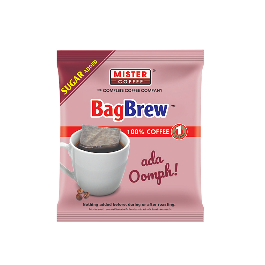 Mister Coffee BagBrew Sugar Added Soft Packet 15x18g Joseph
